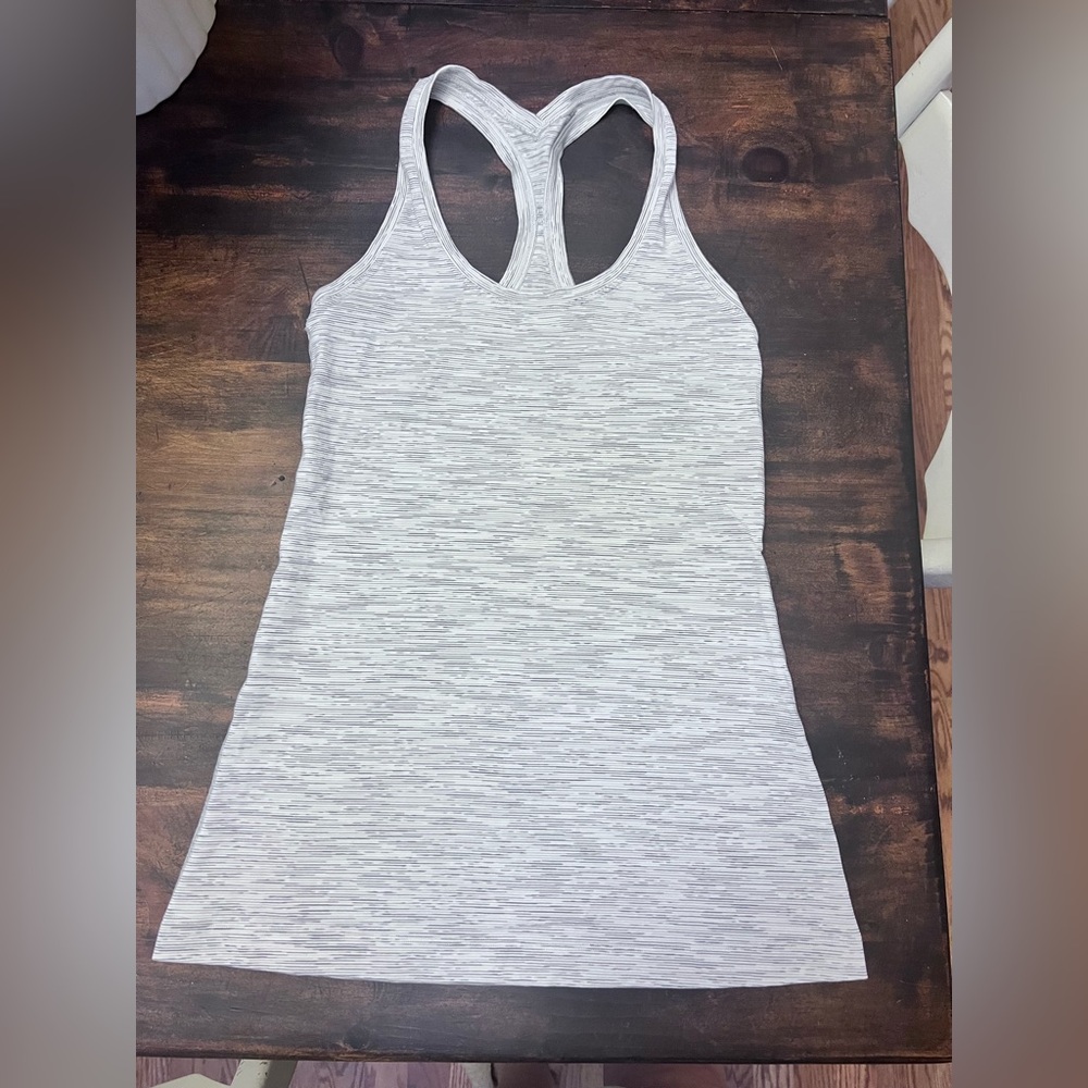 Lululemon Athletica Light Gray Racerback Tank Top